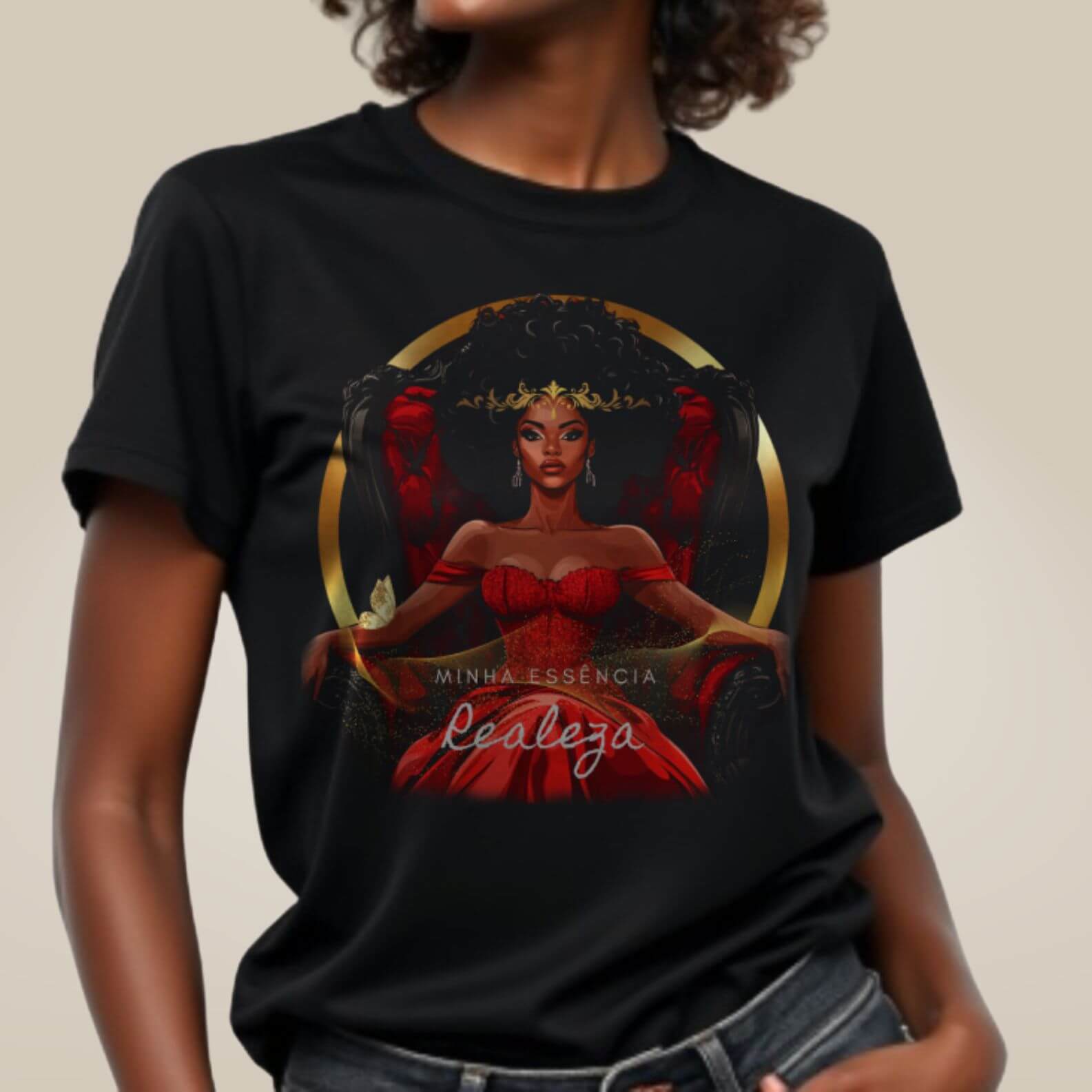Camiseta Preta Perfeita - Realeza
