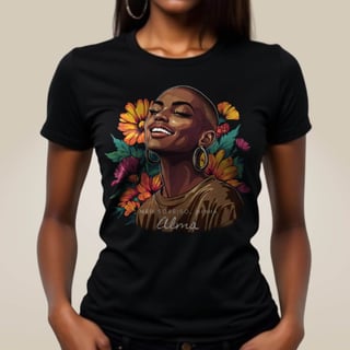 Baby Look Preta Perfeita - Alma