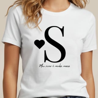 Camiseta Letra S - Meu Viver é Minha Marca