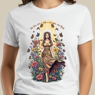Camiseta De Bem Com a Vida e Em Paz Com Deus