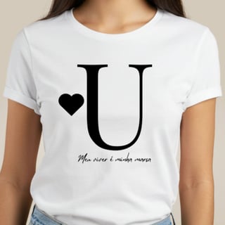 Camiseta Letra U - Meu Viver é Minha Marca