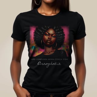 Baby Look Preta Perfeita - Força