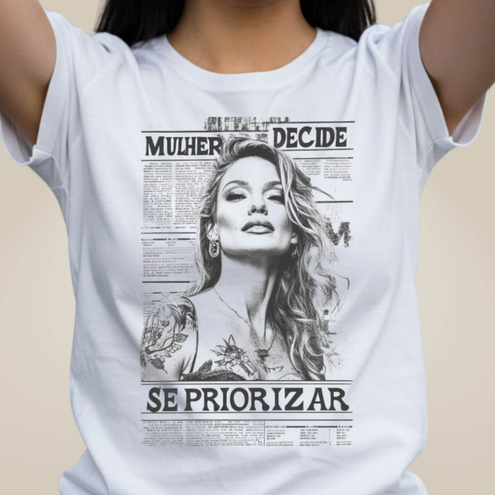 Camiseta Mulher Decide Se Priorizar