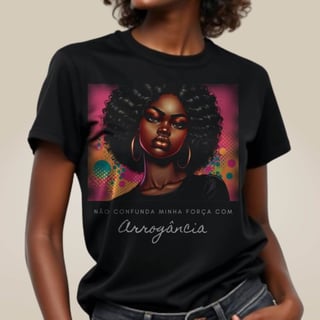 Camiseta Preta Perfeita - Força