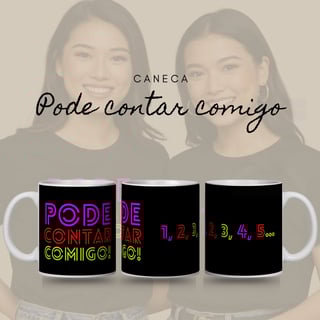 Caneca Amigas - Pode Contar Comigo