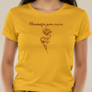 Camiseta Florescer - Floresço Por Mim