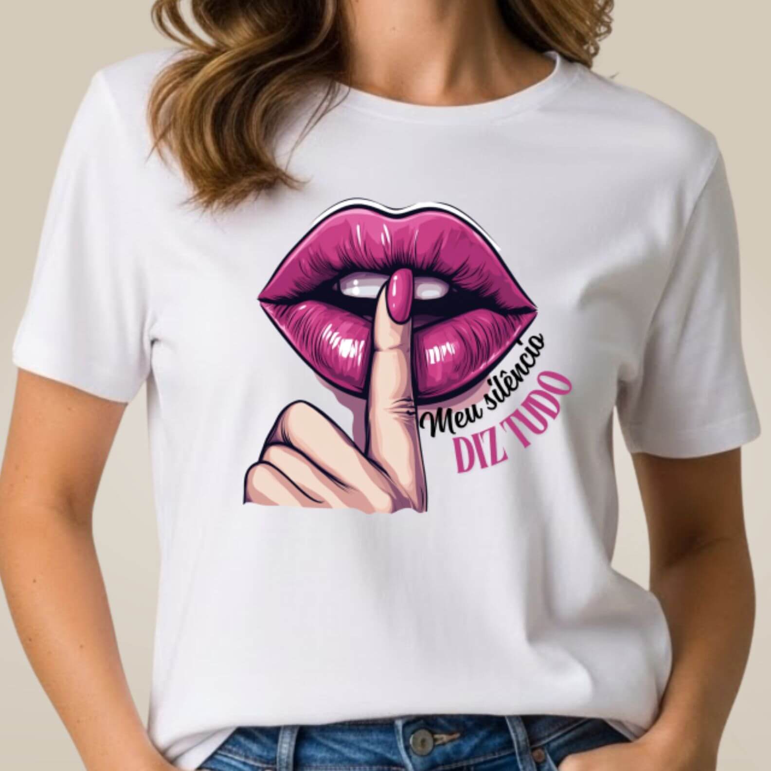 Camiseta Bocas - Meu Silêncio Diz Tudo