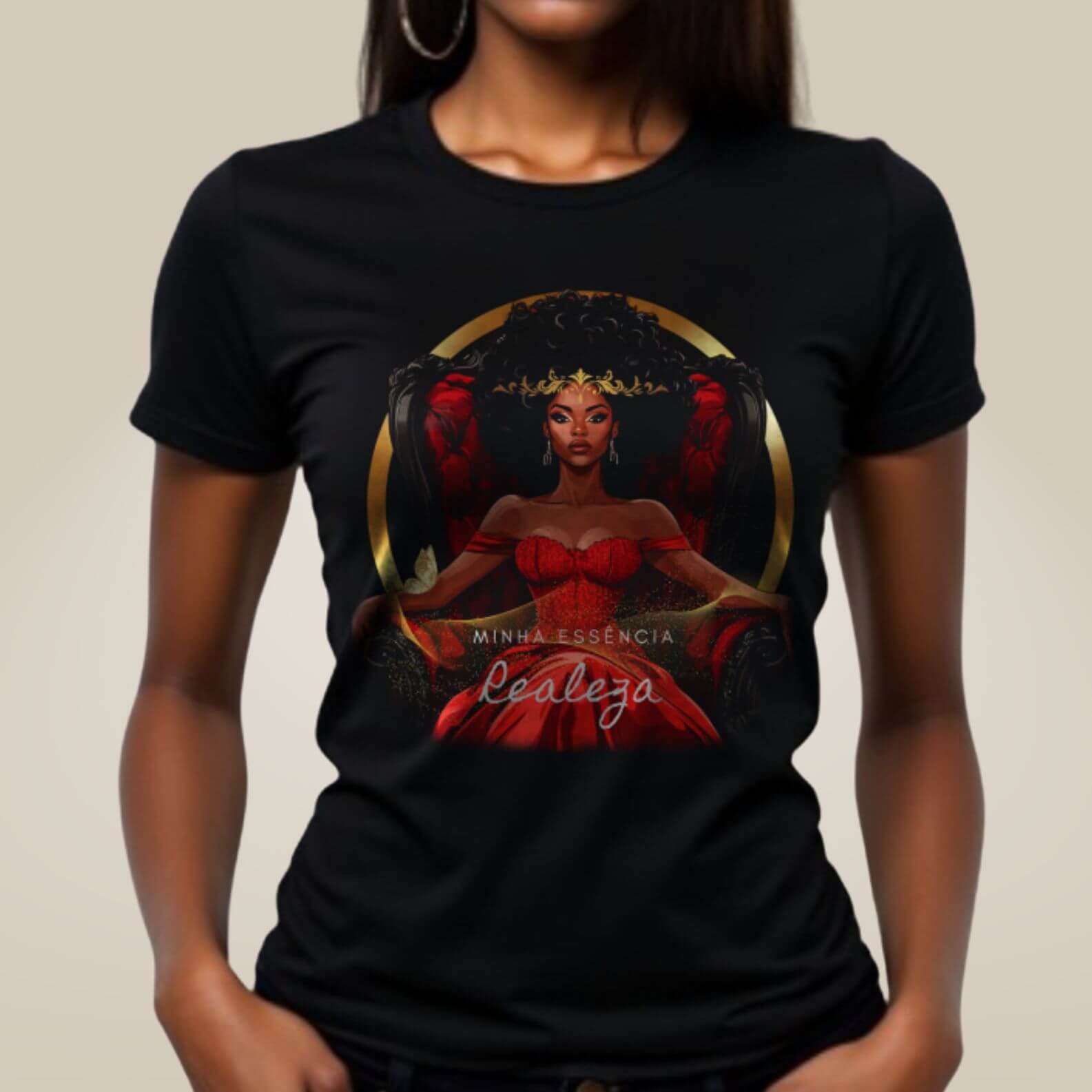 Baby Look Preta Perfeita - Realeza