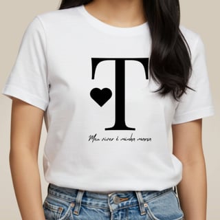Camiseta Letra T -  Meu Viver é Minha Marca
