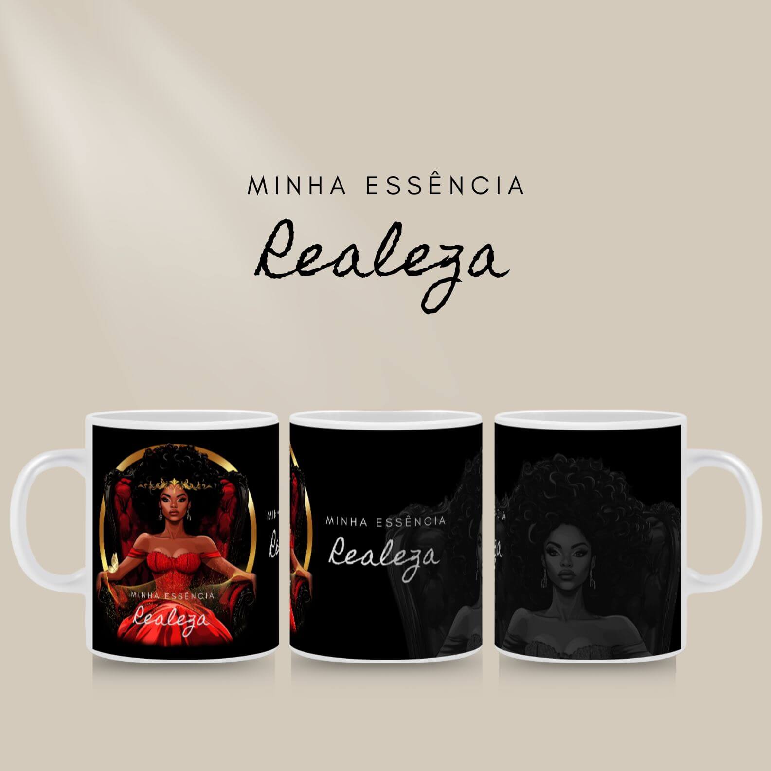 Caneca Preta Perfeita - Realeza