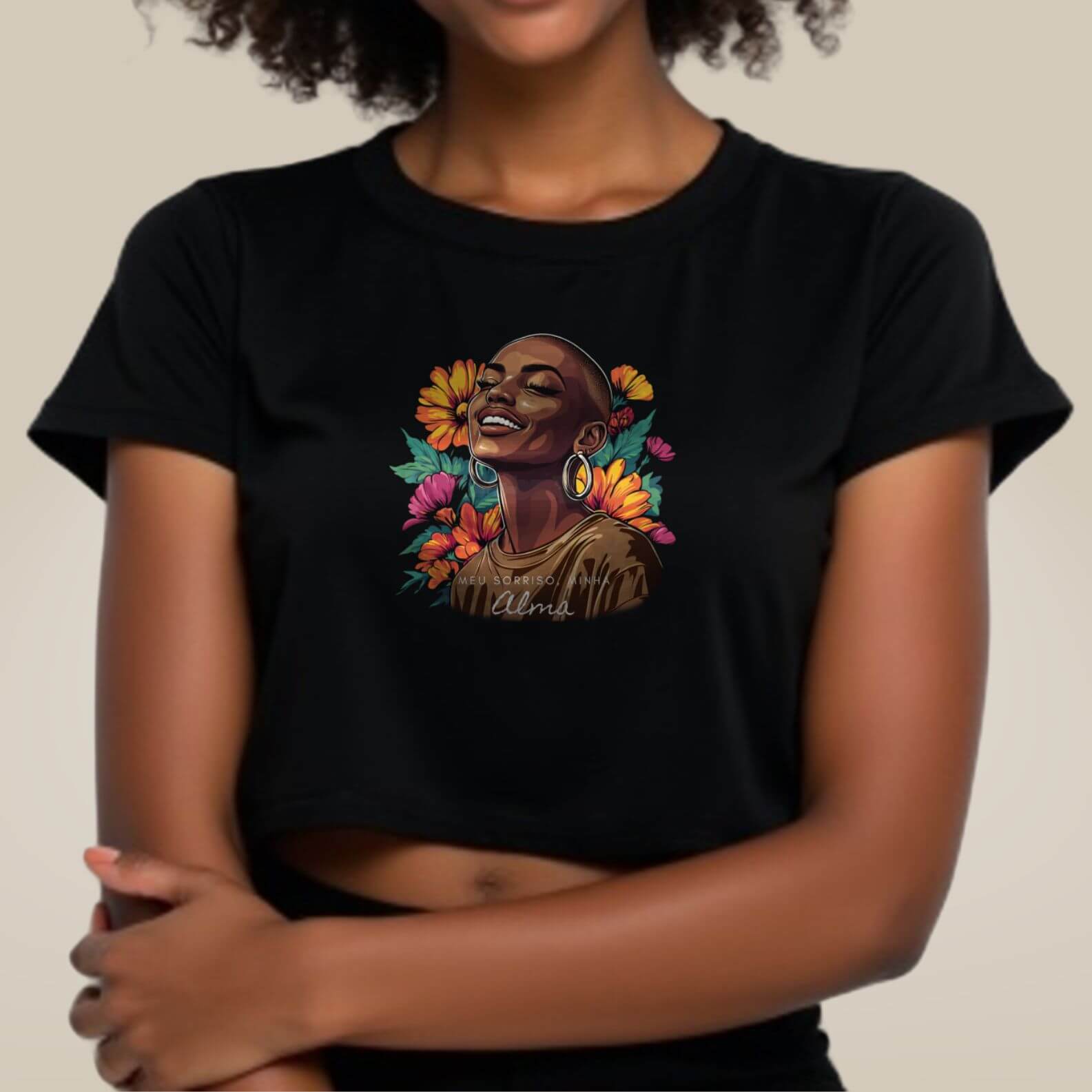 Cropped Preta Perfeita - Alma