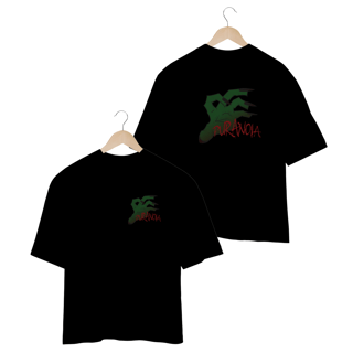 camiseta oversized puranoia zumbi