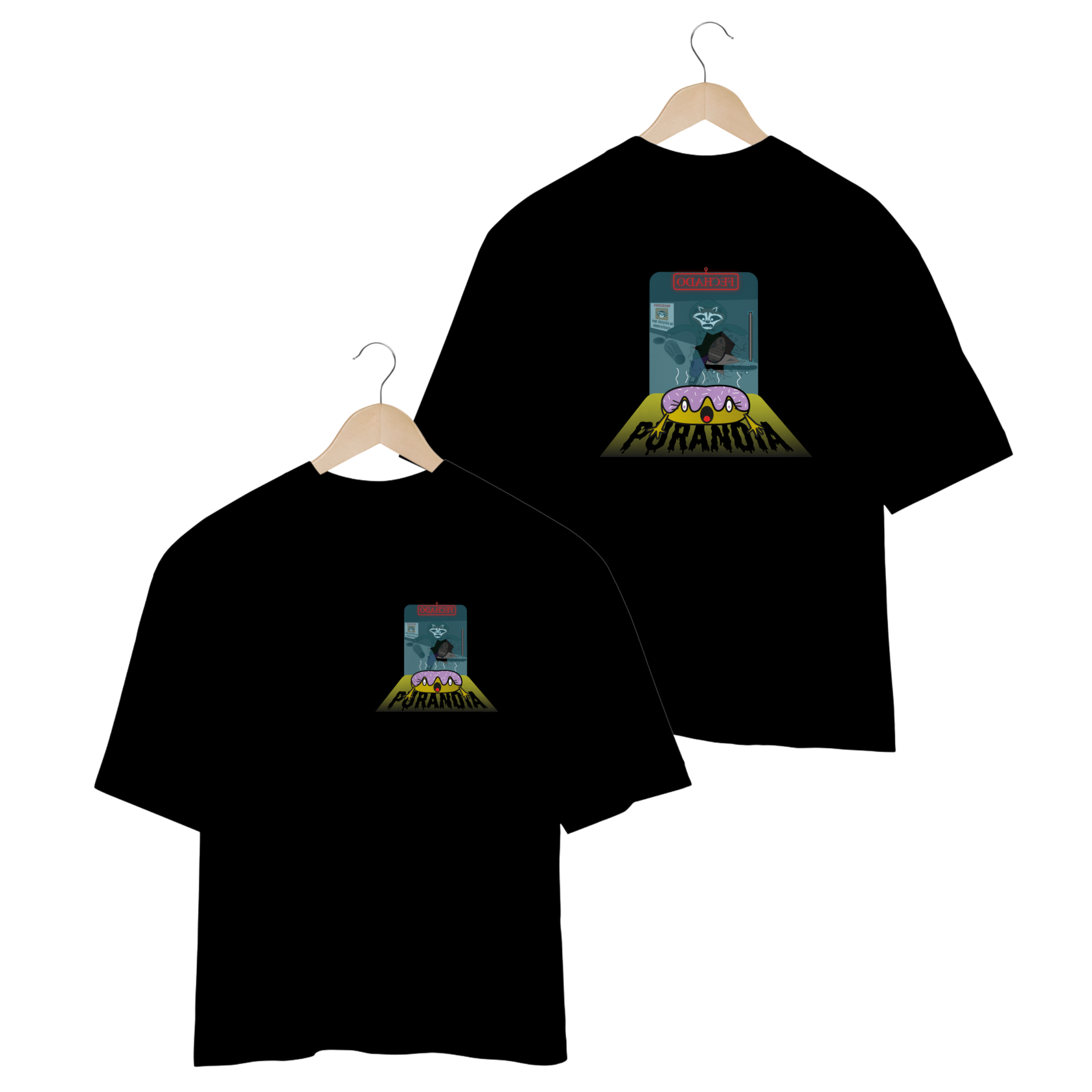 camiseta oversized puranoia procurado