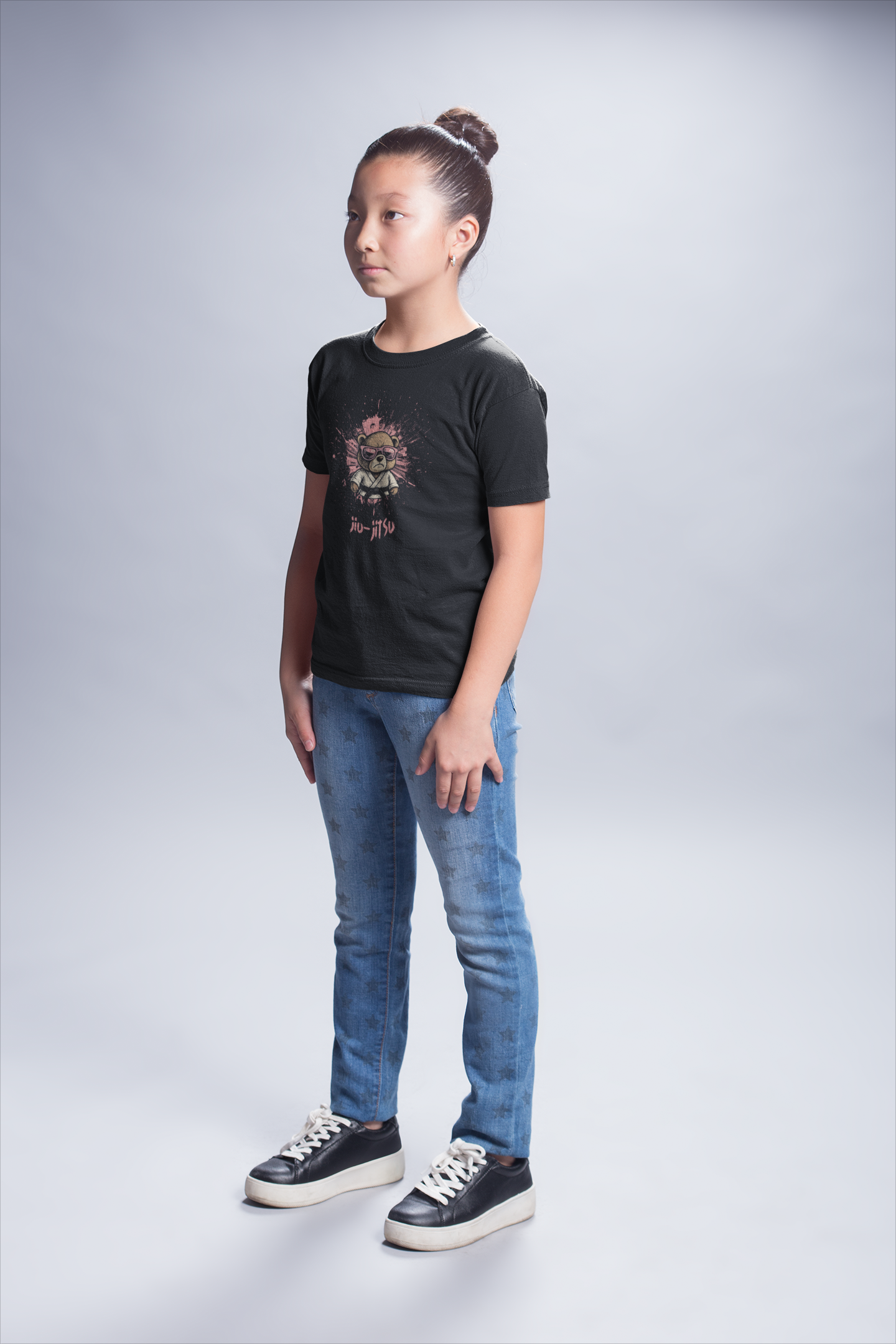 Camiseta Infantil Urso com Faixa - Rosa