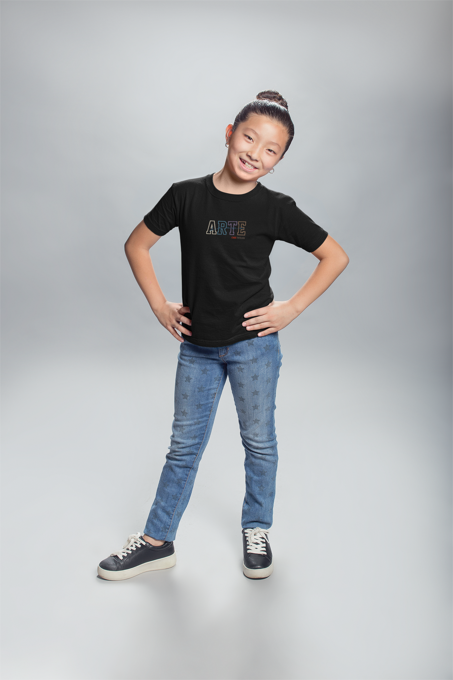 Camiseta Infantil Arte Suave Lettering