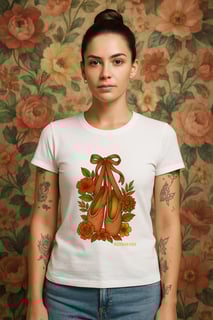 Baby Long Classic Sapatilha Floral Vintage