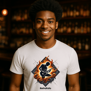 T-Shirt Classic Unissex Silhuetas | Guitarrista