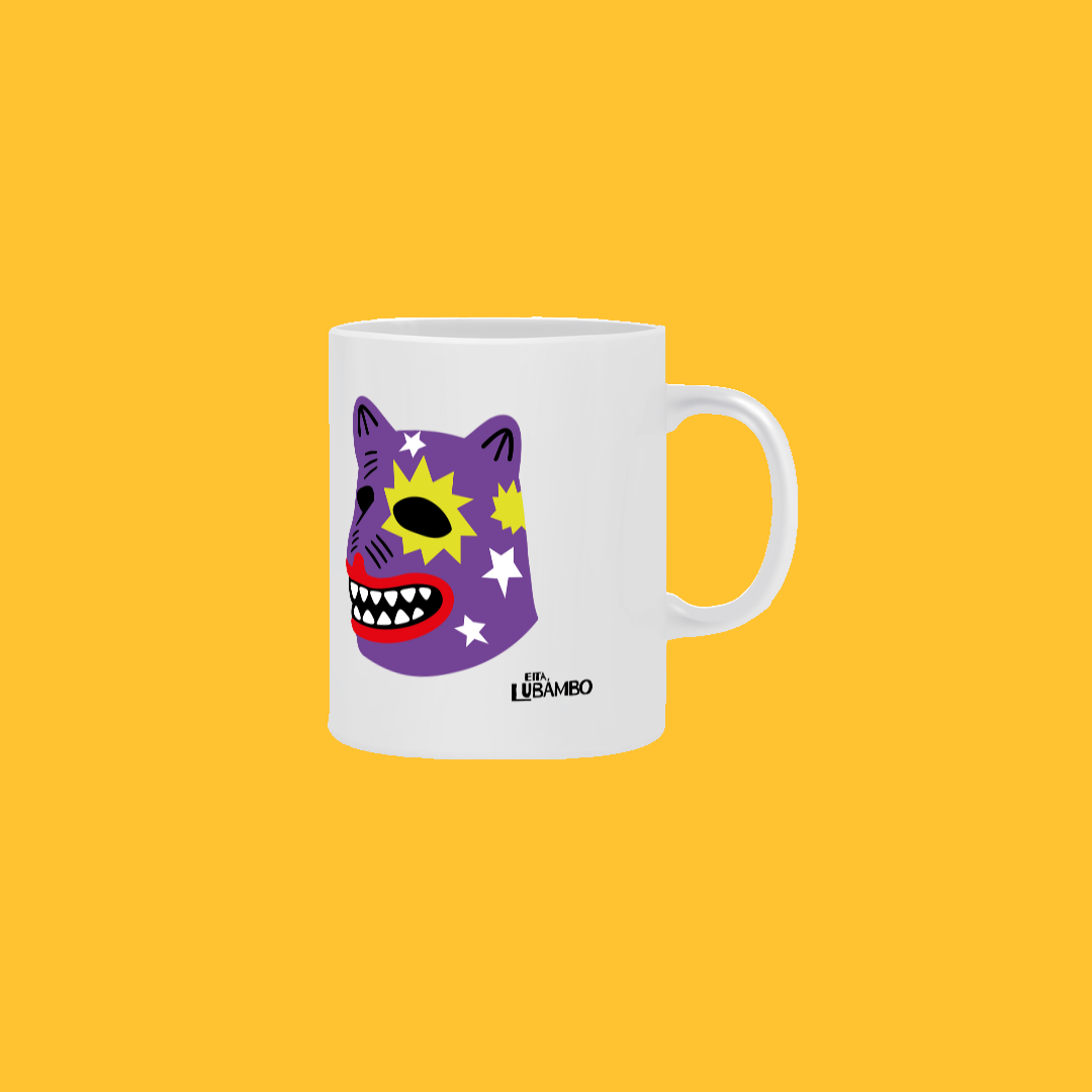 Caneca La Ursa Roxa Estampada