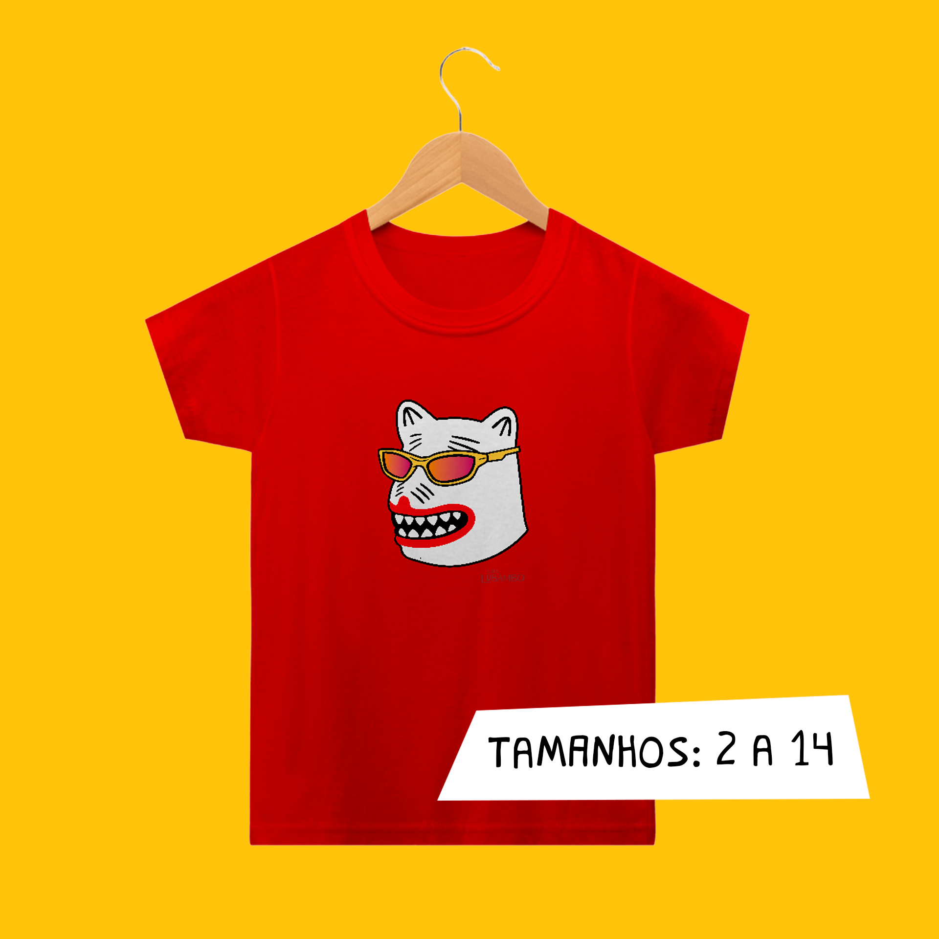 Camiseta Infantil La Ursa (óculos amarelo)