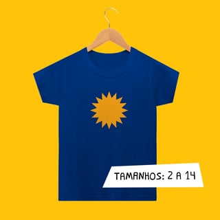 Camiseta Infantil Sol Amarelo
