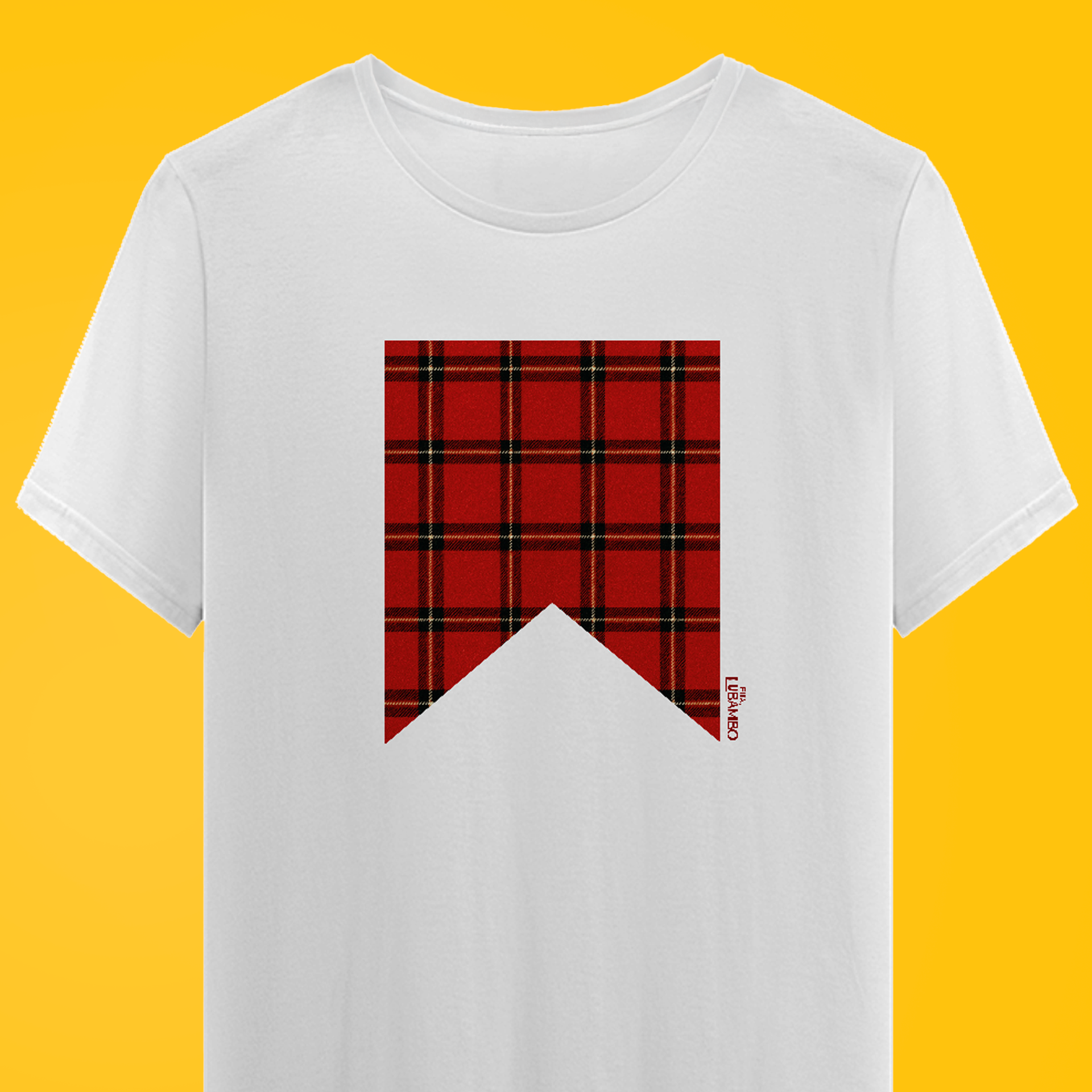 Camiseta Bandeixa Xadrez Vermelha