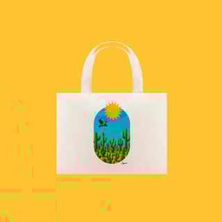 Ecobag Galo de Campina (Coleção Pássaros & Cactos)