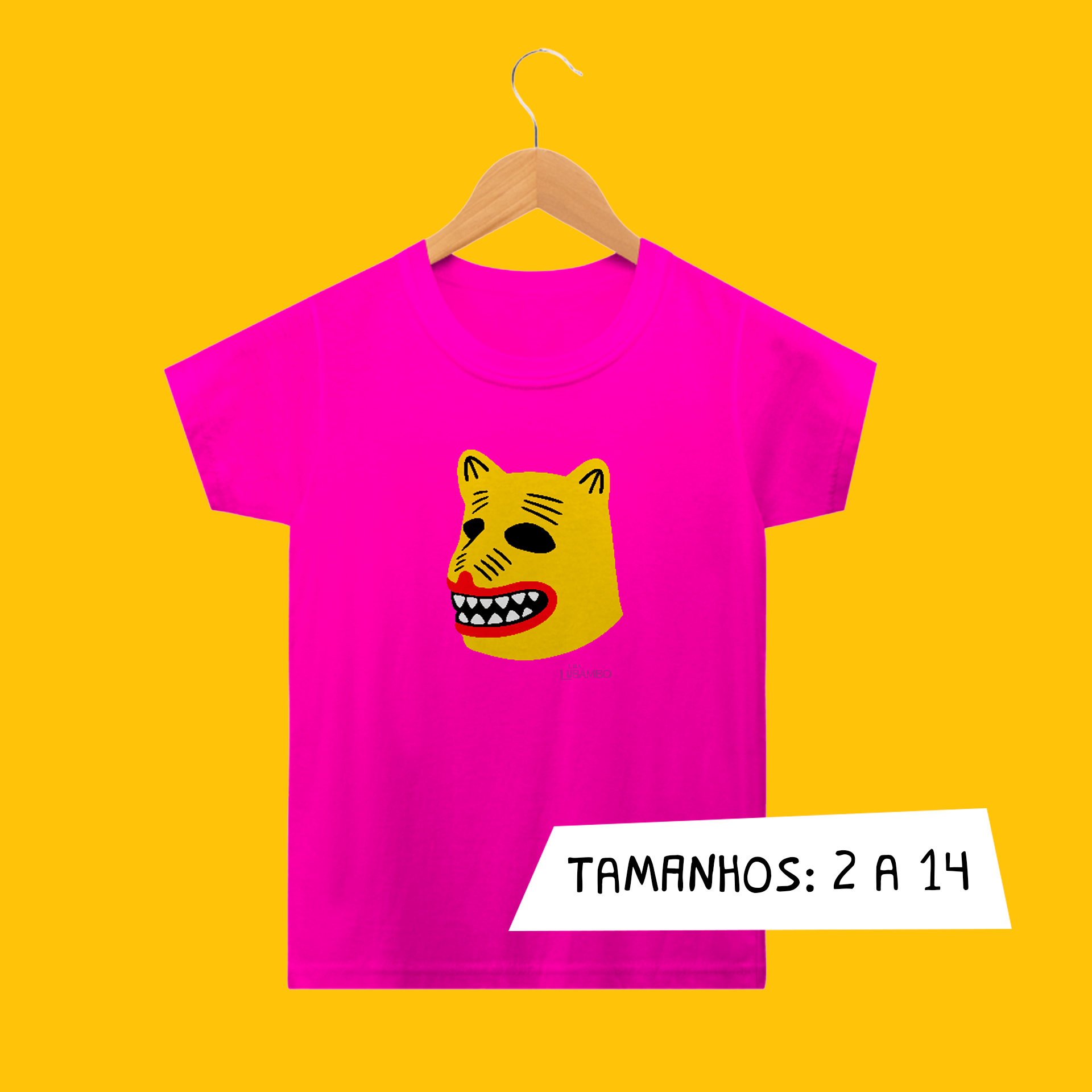 Nome do produto: Camiseta Infantil La Ursa Amarela