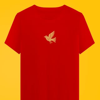 Camiseta Xilo Pássaro (estampa clara)
