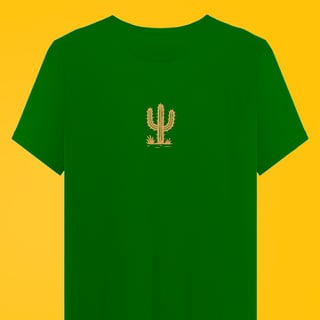 Camiseta Xilo Cacto (estampa clara)