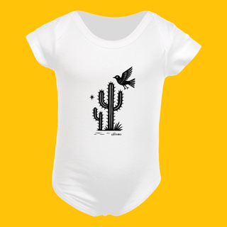 Baby Body Xilo Pássaro e Cactos