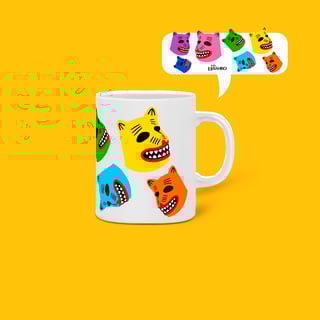 Caneca La Ursas Coloridas