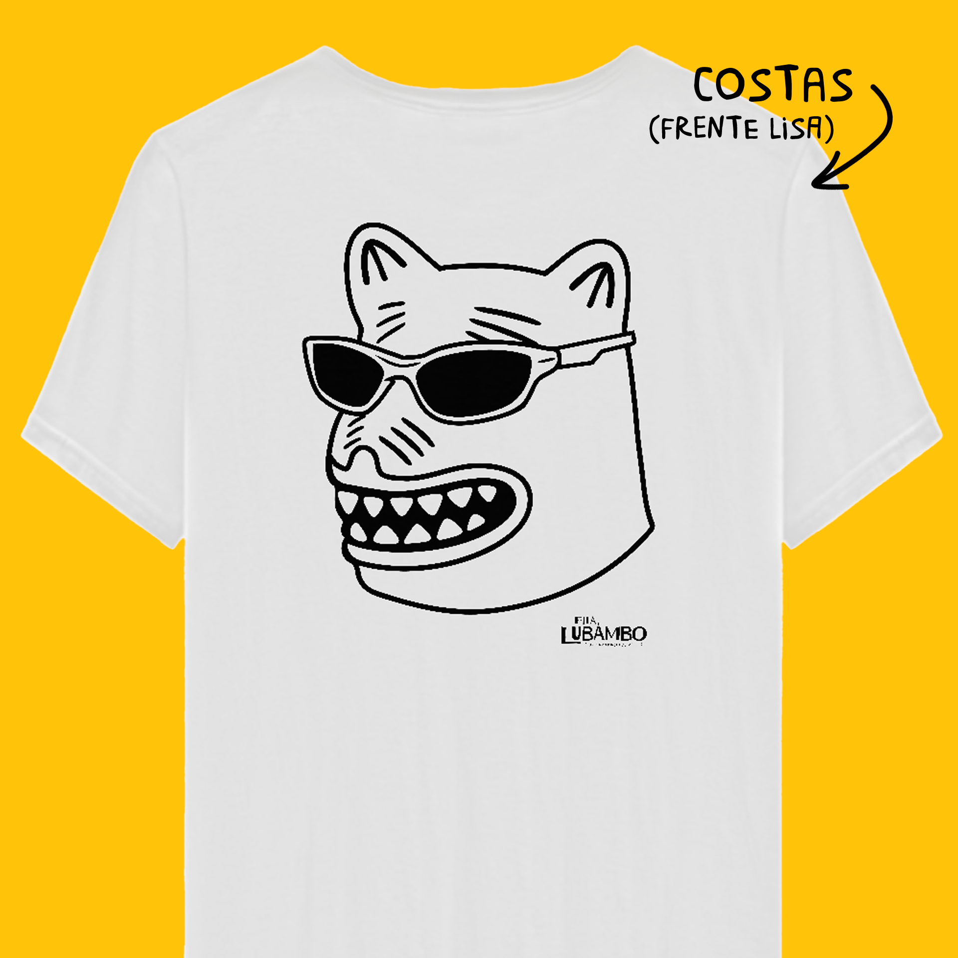 Camiseta La Ursa Chavosa Line (costas - preta)