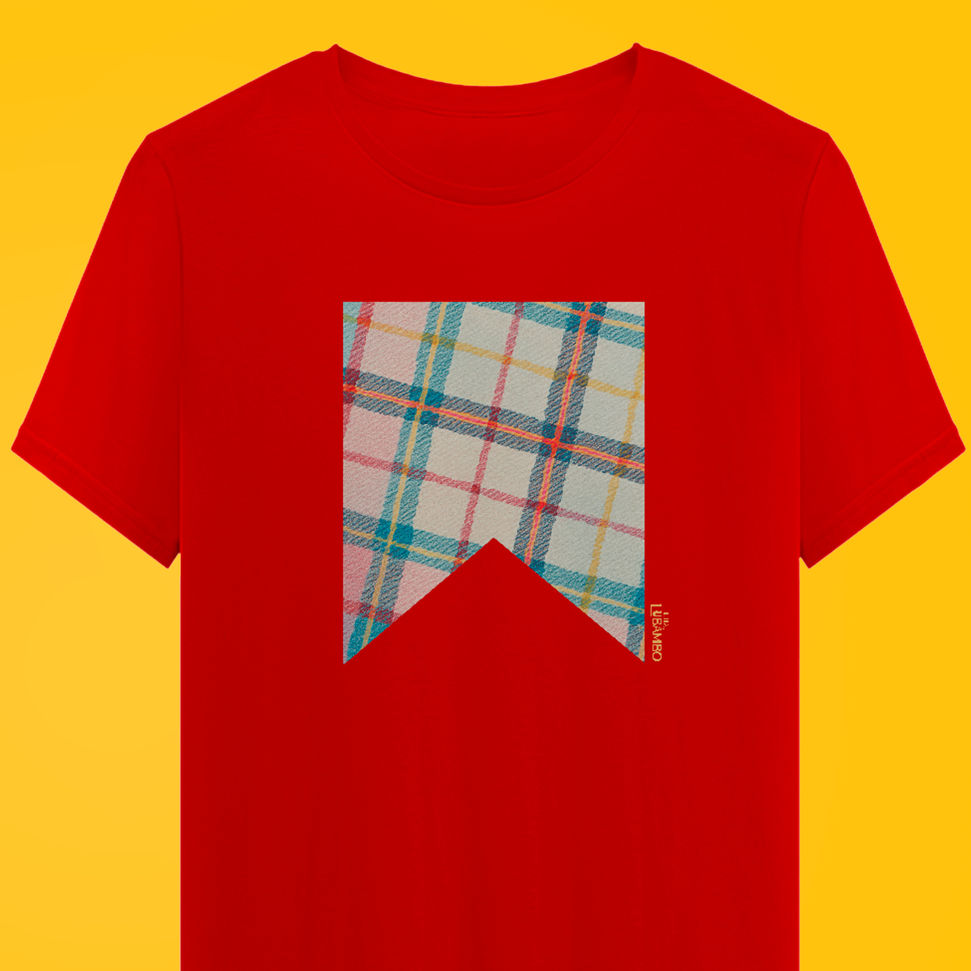 Camiseta Bandeira Xadrez Colorida