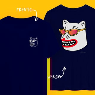 Camiseta La Ursa Chavosa (frente e verso - óculos amarelo)