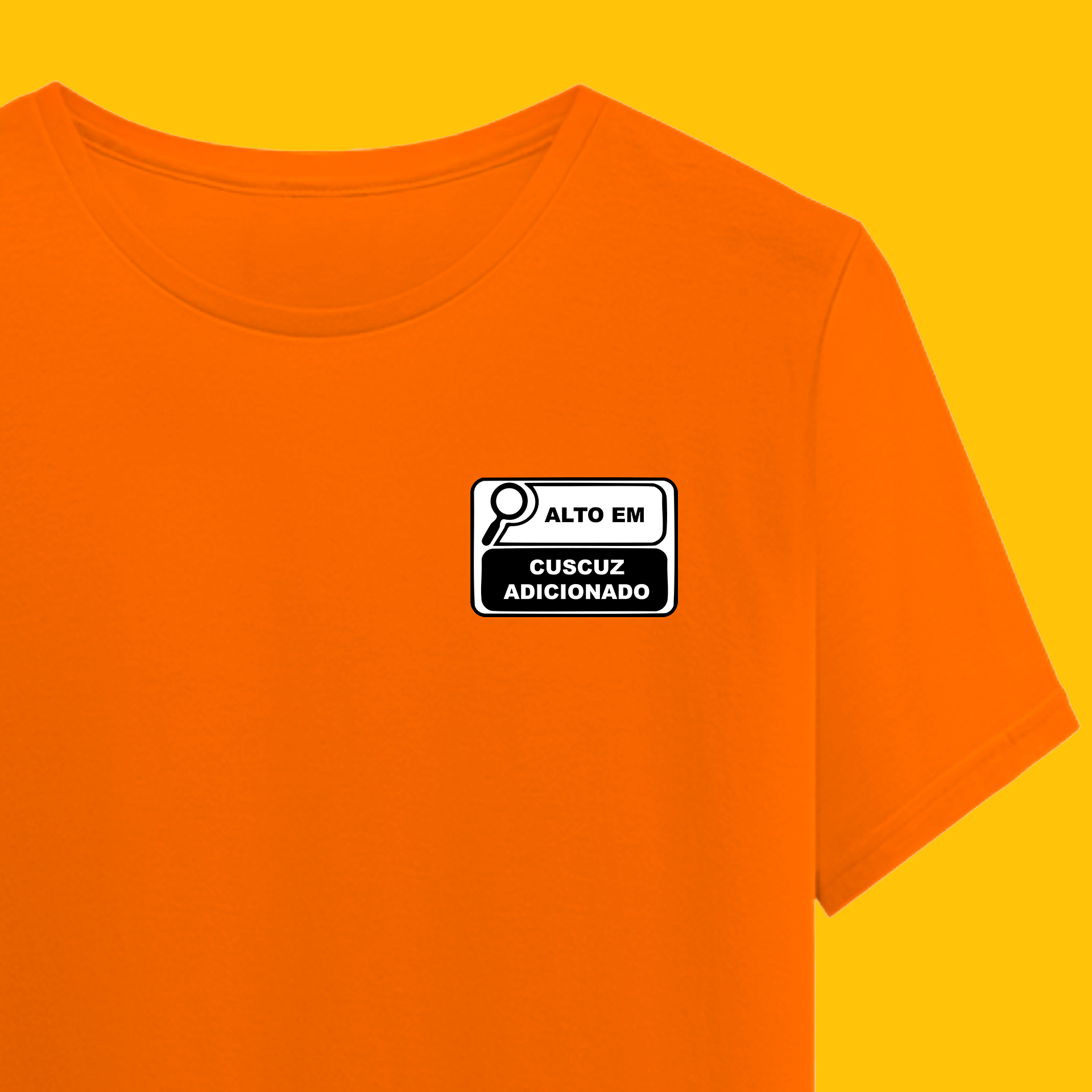 Camiseta ALTO EM CUSCUZ ADICIONADO