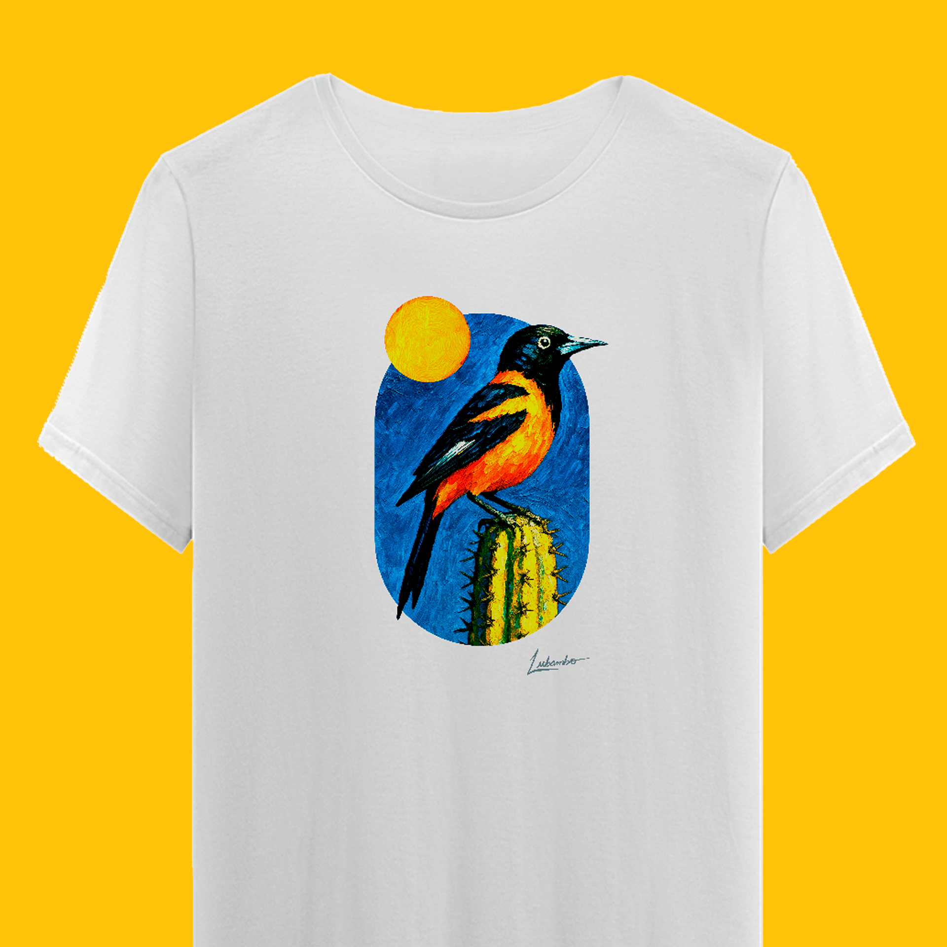 Camiseta Concriz (Coleção Pássaros e Cactos)