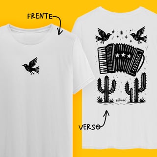Camiseta Xilo Sanfona (frente e verso)