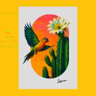 Poster Periquito da Caatinga