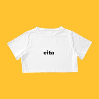 Cropped Eita (estampa preta)
