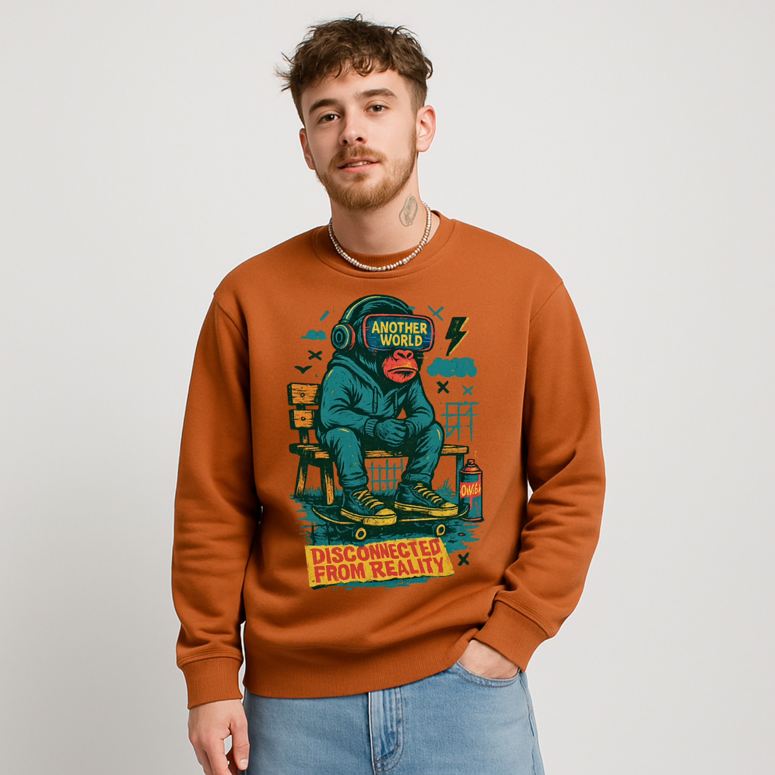 Moletom Streetwear Prime Unissex Disconnected from Reality | Oxvibe