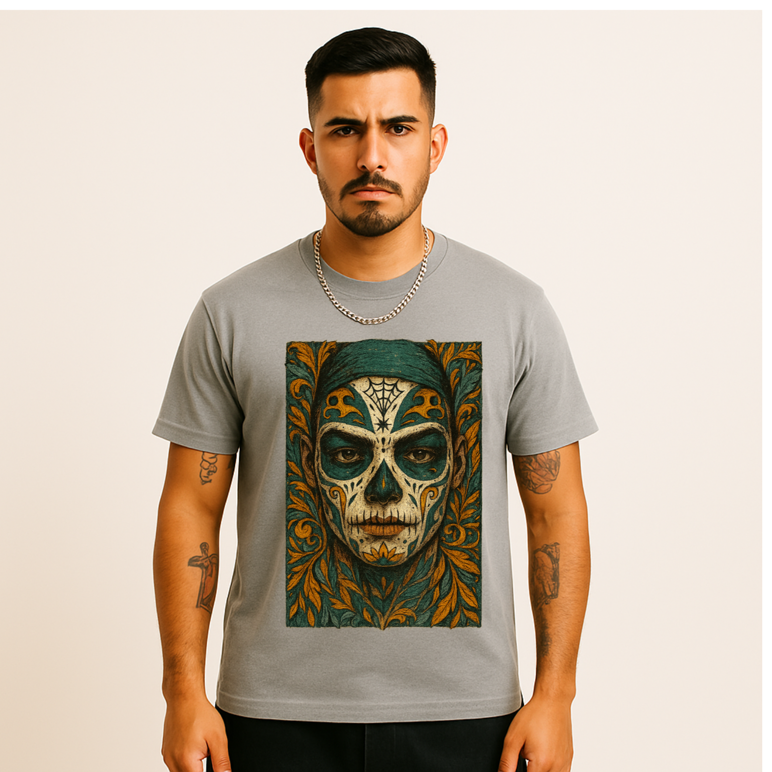 Camiseta Streetwear Estonada Unissex Caveira Real | Oxvibe