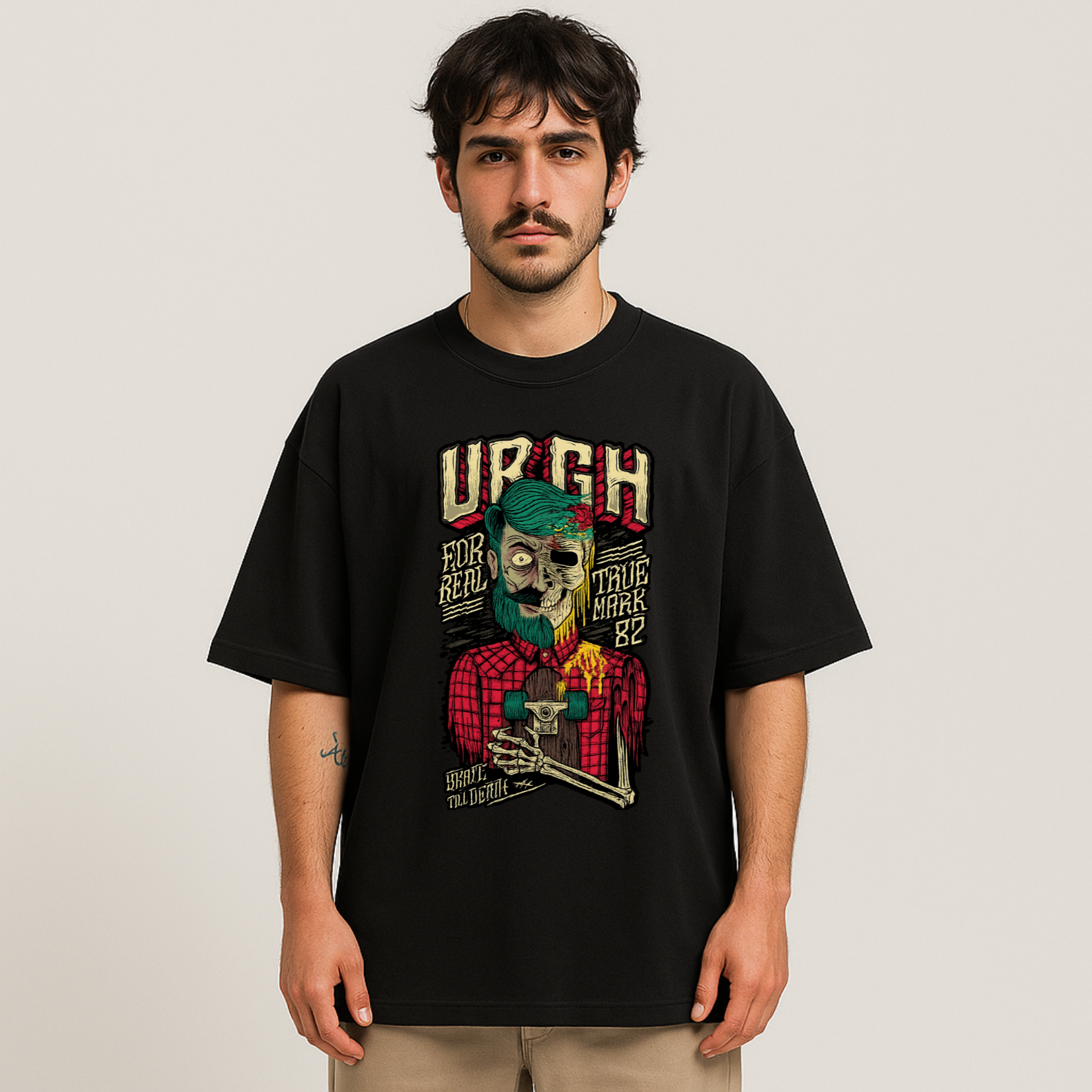 Camiseta Streetwear Oversized URGH For Real | Oxvibe