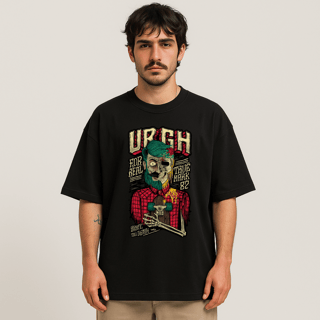 Camiseta Streetwear Oversized URGH For Real | Oxvibe
