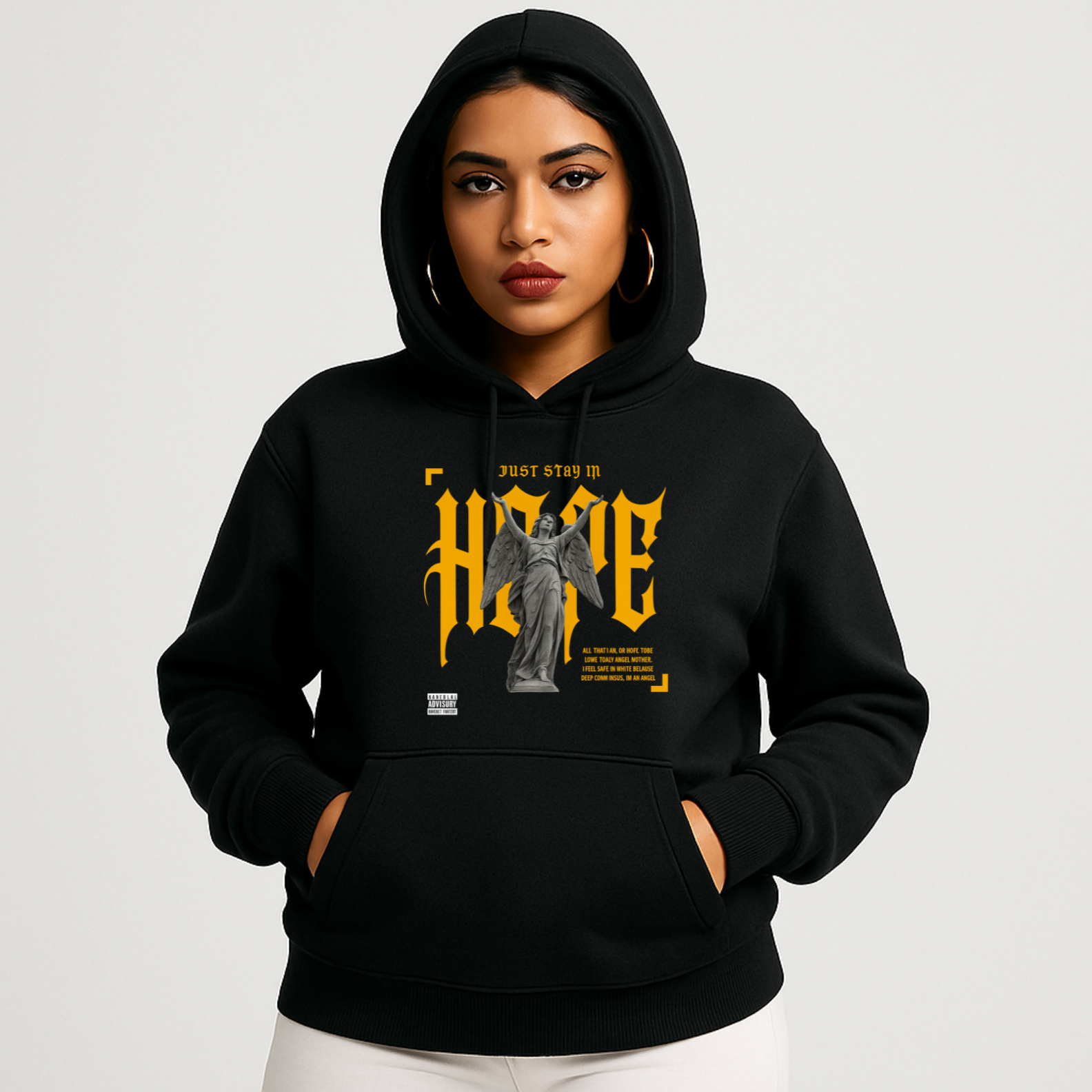 Moletom Streetwear Canguru Just Stay in Hope | Oxvibe