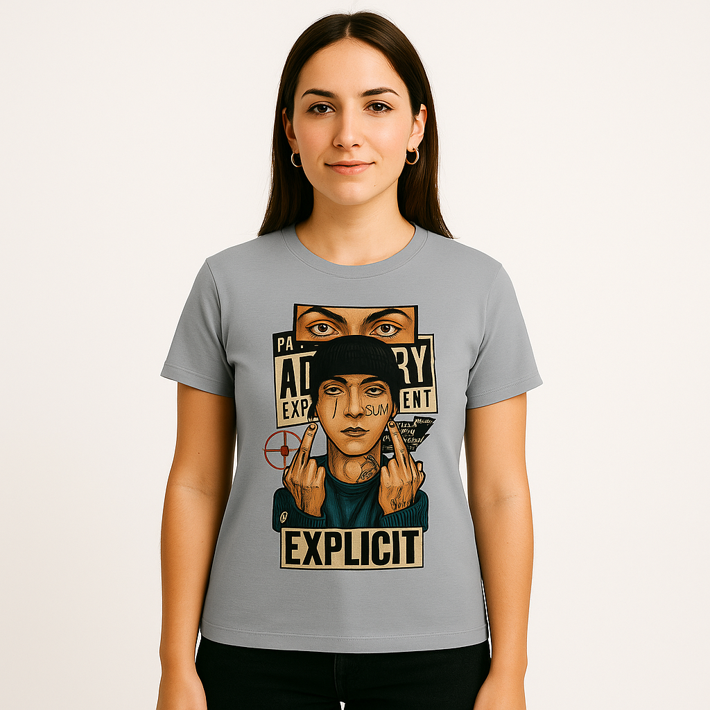 Camiseta Streetwear Unissex Explicit | Oxvibe