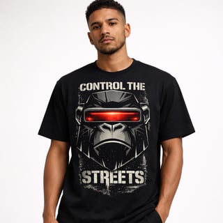 Camiseta Quality Unissex Control The Streets | BRAX - Oxvibe