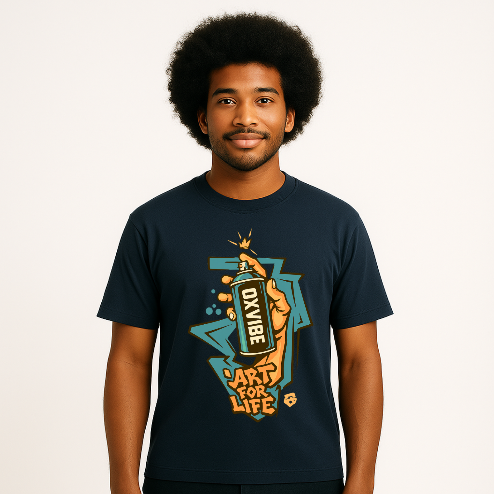 Camiseta Streetwear Unissex Art for Life | Oxvibe