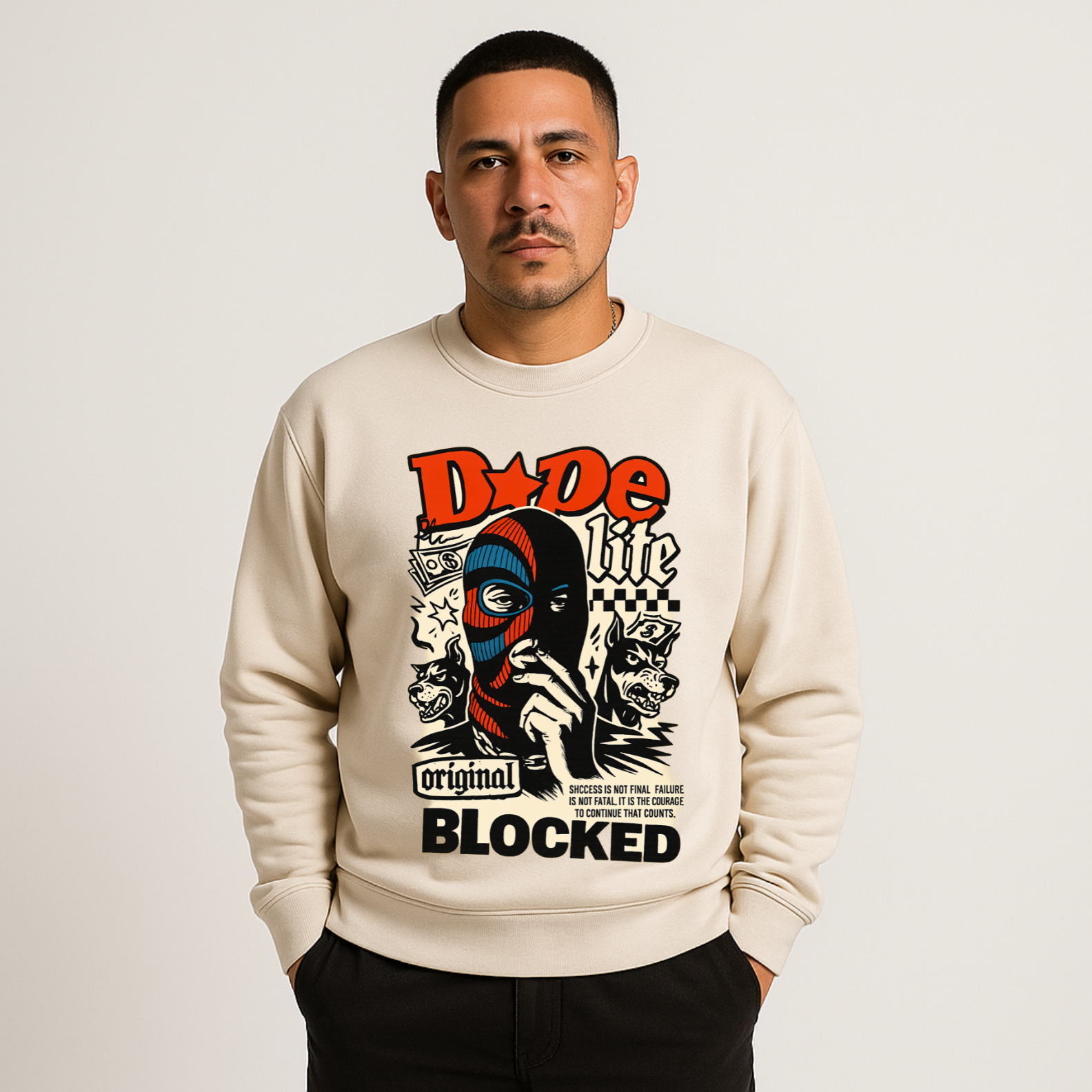 Moletom Streetwear Prime Unissex DOPE BLOCKED | Oxvibe