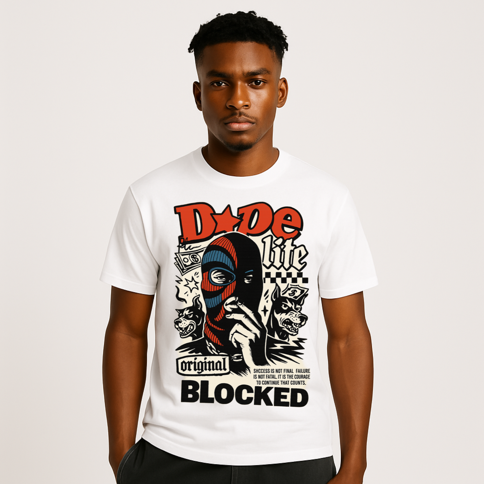 Camiseta Streetwear Quality Unissex Dope Blocked | Oxvibe
