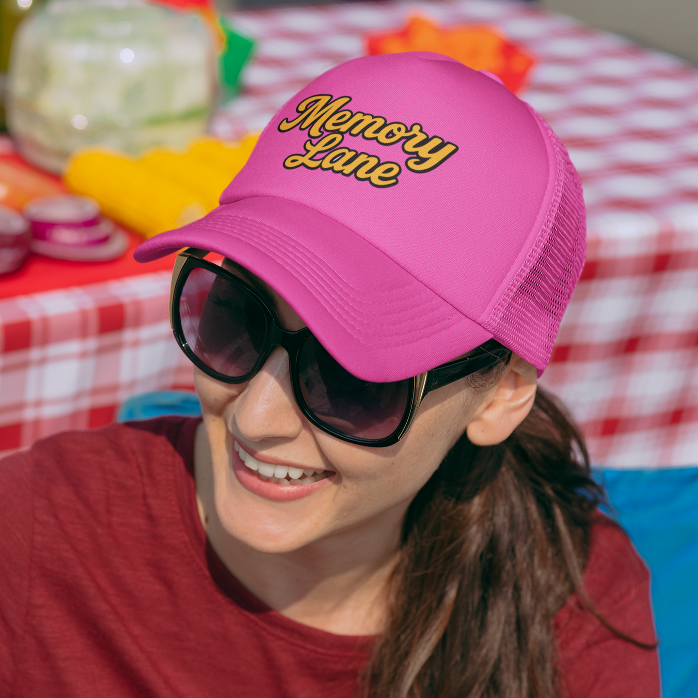 Boné Trucker Memory Lane – Edição Retrô Mostarda